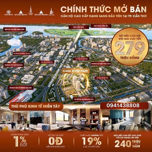 TÍCH SẢN VỚI CĂN HỘ HẠNG SANG, TIỀN VỀ ĐỀU MỖI THÁNG - CARA RIVER PARK