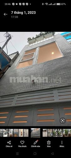 Cho thuê nhà 613B/21 Ba Đình, Phường 9, Quận 8, vị trí đẹp