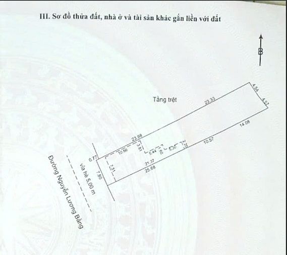 Cần bán lô MT 405m2 mặt tiền Nguyễn Lương Bằng-Liên Chiểu-Đà Nẵng